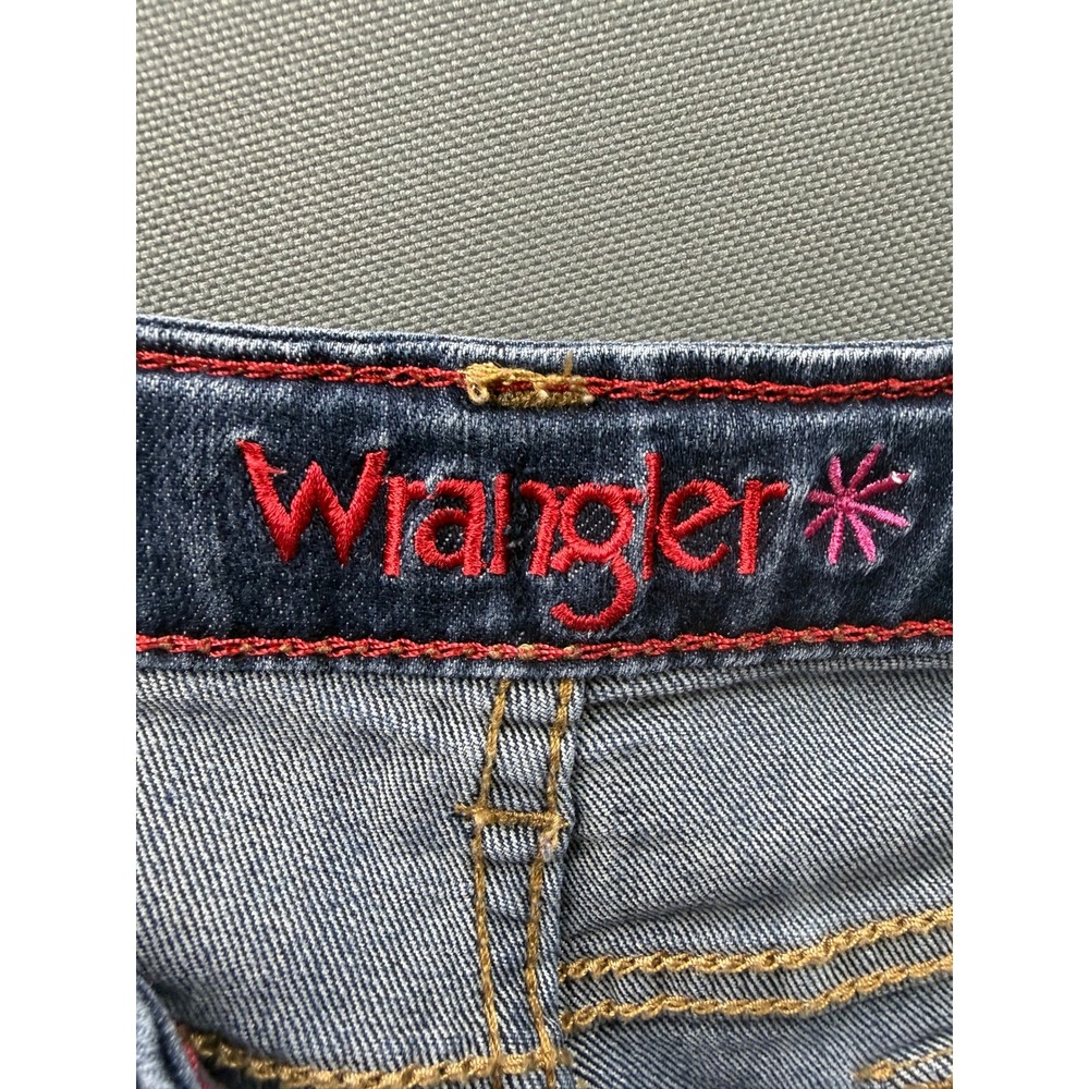 Wrangler Jeans Girls Blue Straight Leg Adjustable Waist 28x28 - Picture 8 of 10